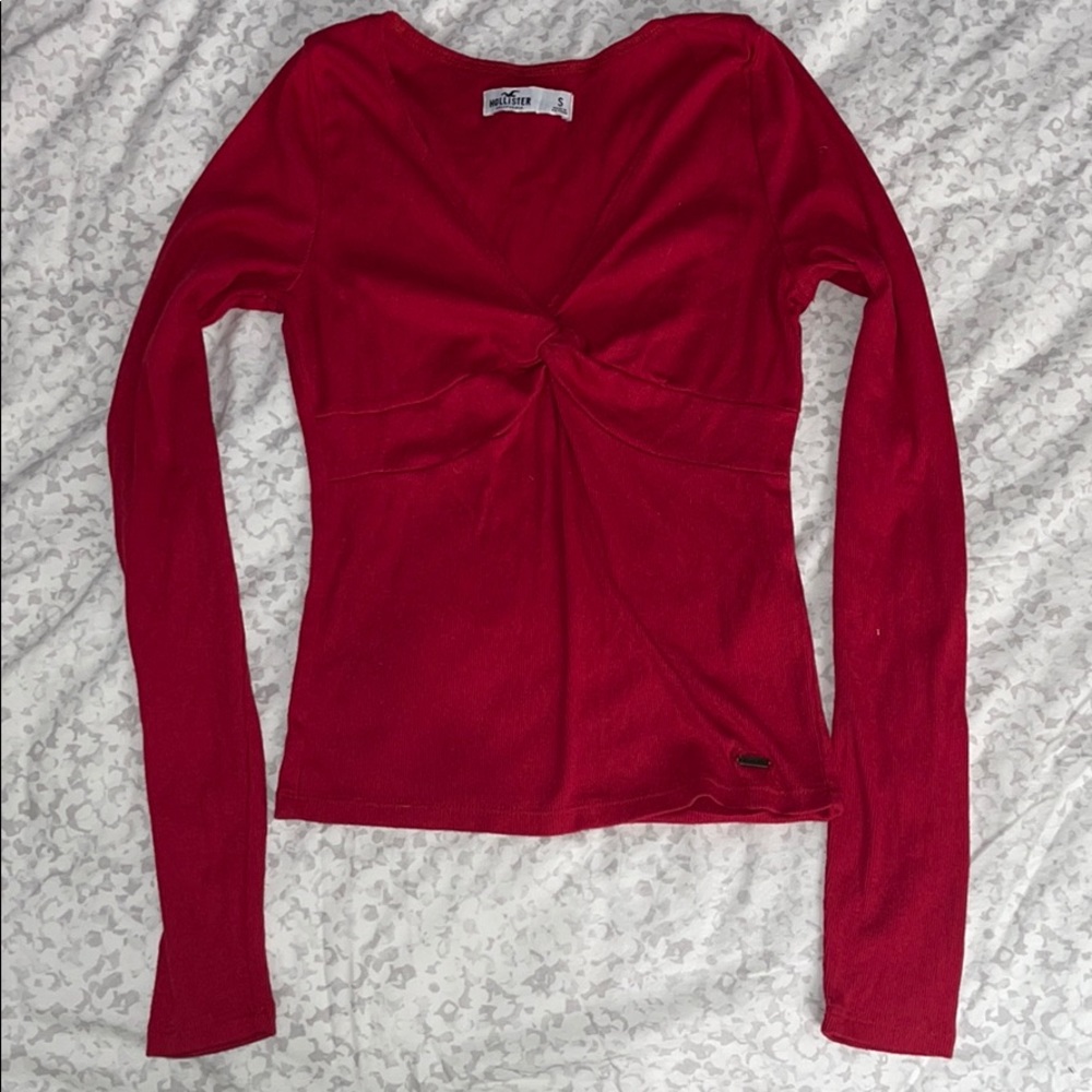 Red long sleeve Hollister S